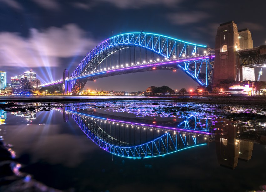 Verlichting brug